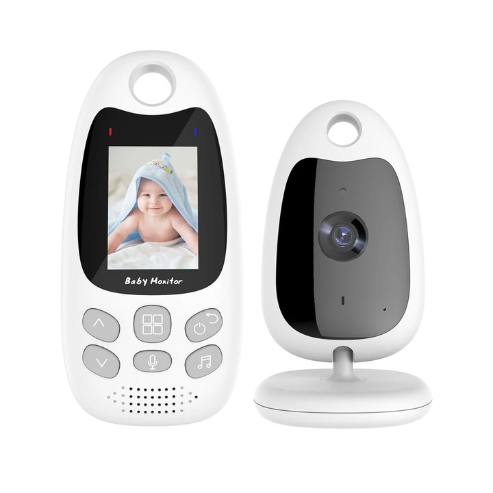 Monitor pentru bebelusi, MeryStyle, Alb/Negru