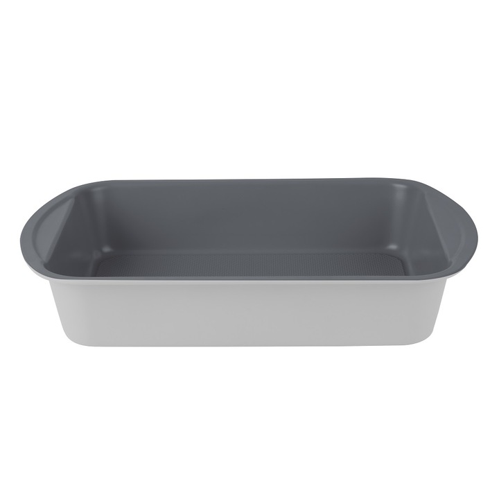 Tava dreptunghiulara pentru copt, 40*28, 5 cm, gri mat - BH/7909