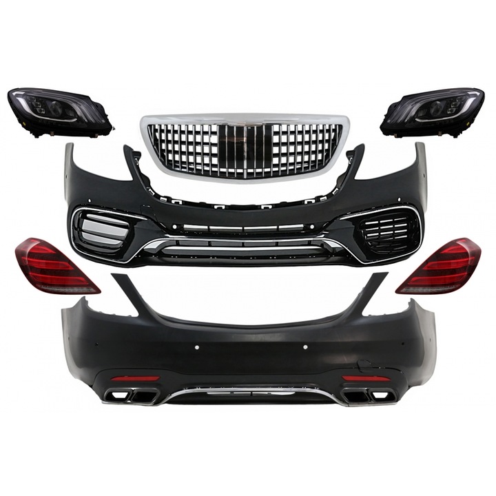 Pachet Exterior Complet compatibil cu Mercedes S-Class W222 Facelift 2013-06.2017 S63 Design