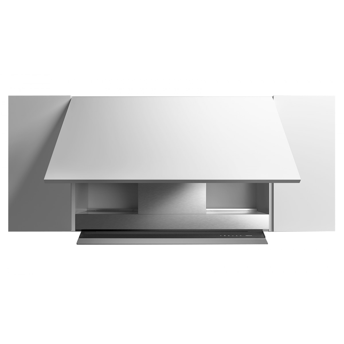 Hota Incorporabila FALMEC VIRGOLA NRS TOUCH INOX L=60 cm, Motor 800 mc/h, Sistem NRS de Reducere a Zgomotului, Nivel de zgomot maxim 54dB, Garantie 5 ani, Fabricatie Italia, Strip LED