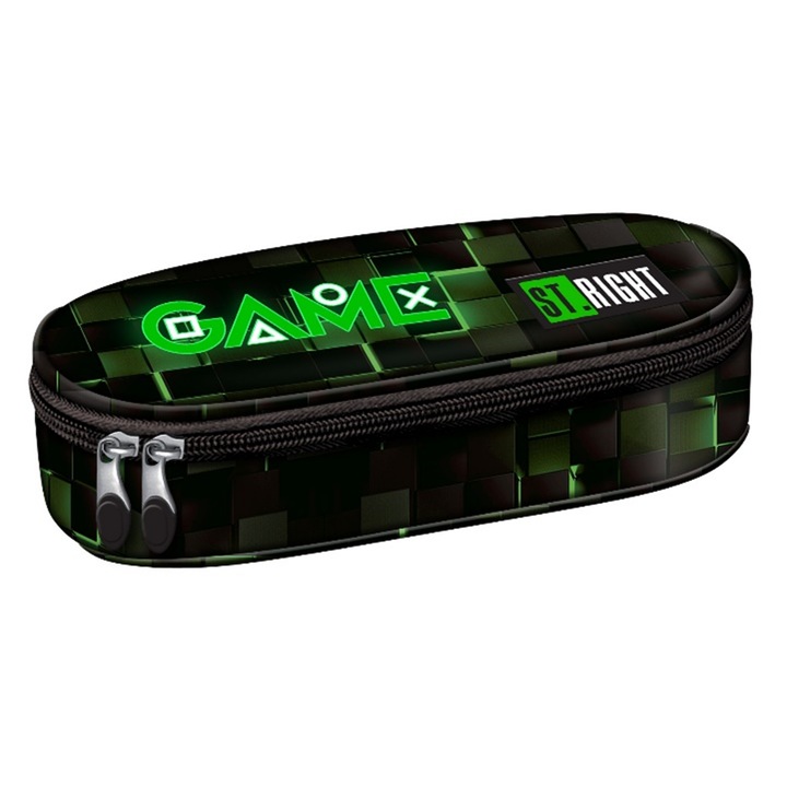 Моливник, St.Right, твърд, вътрешен капак, колекция - Green Game PC01 23x9, 5x6 см