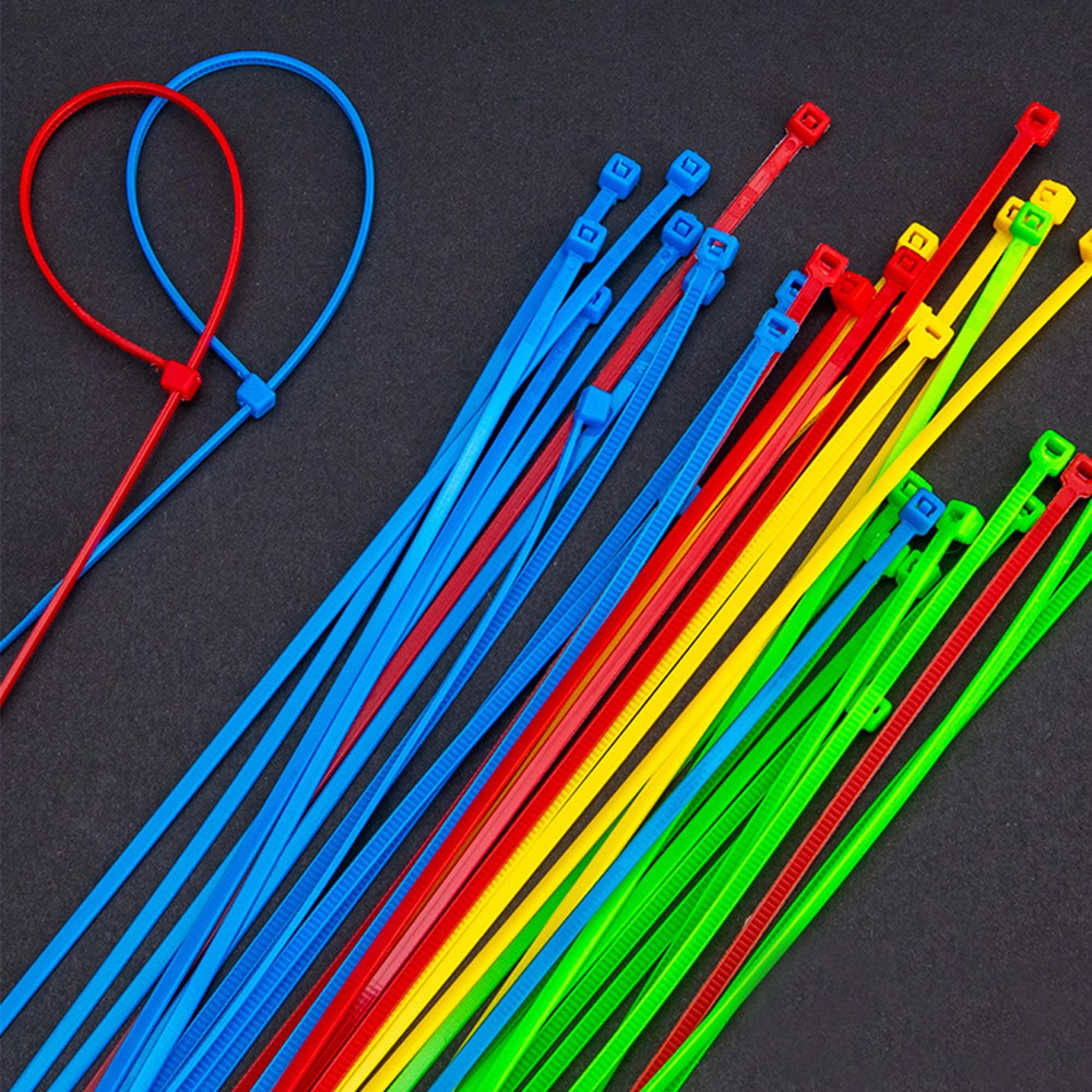 Set de 200 bucati coliere prindere, nylon, auto-blocant, 20cm ...