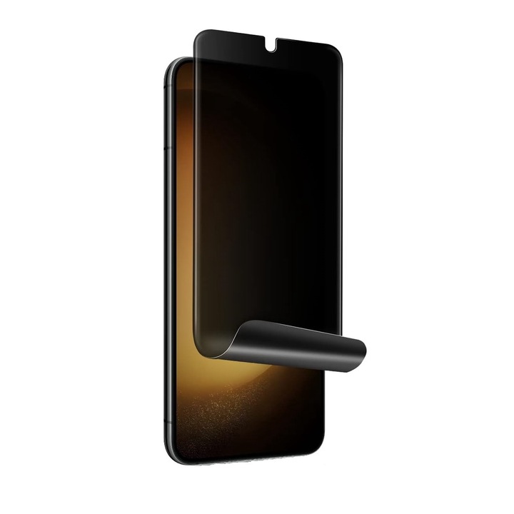 Folie de protectie ecran compatibila cu Samsung Galaxy S25 Plus, Privacy Hydrogel din silicon, TPU, Perfect fit, acopera tot ecranul, ISAG