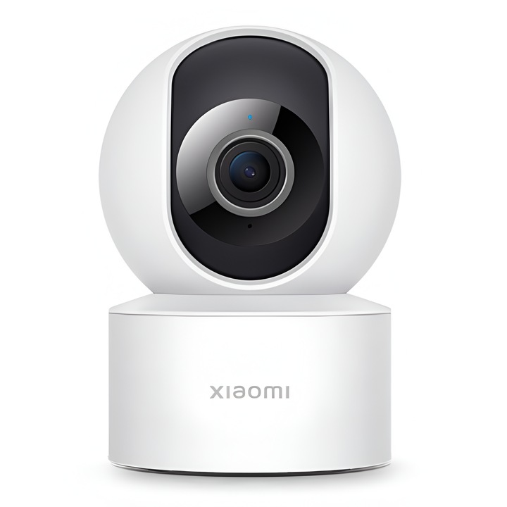 Xiaomi C200 Wi-Fi камера за наблюдение Full HD 1080p от ONSG®, 360° панорамно наблюдение, интелигентно разпознаване на движение, нощно виждане, гласово управление, 256GB MicroSD памет, бял