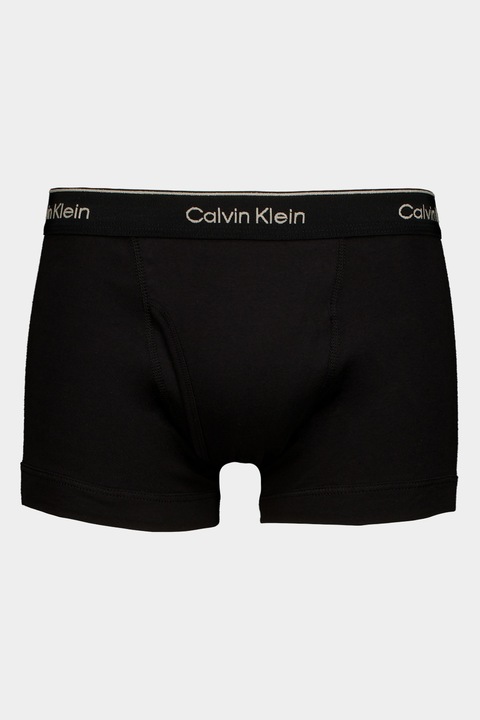 CALVIN KLEIN, Logós derekú boxer szett - 3 db, Fekete