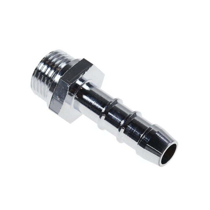 Racord pentru furtun Remer 53112, alama nichelata, 14 mm x 1/2"