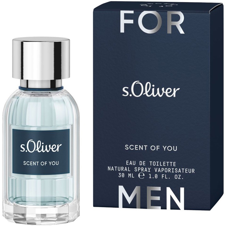 Тоалетна вода s.Oliver Scent of you Natural Men Spray, 30 мл