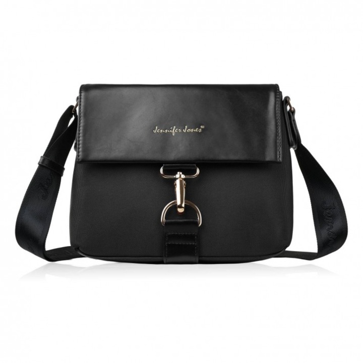 Női kis válltáska Fekete arany hardverrel Sp-13-Bl