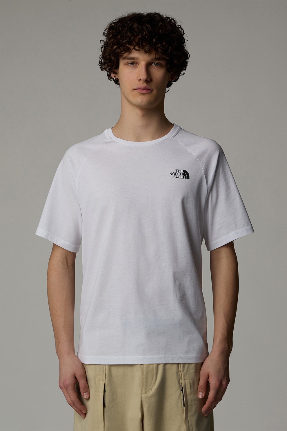 The North Face, Tricou cu decolteu rotund, Alb, L