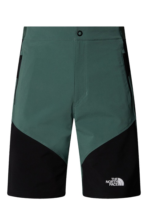 The North Face, Pantaloni scurti slim fit pentru drumetii Felik, Negru/Verde persan