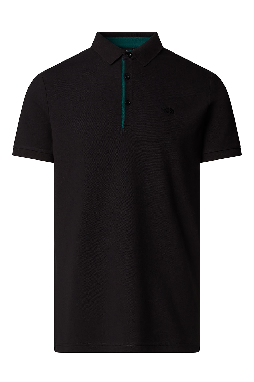 The North Face, Tricou polo slim fit cu logo brodat, Negru, S