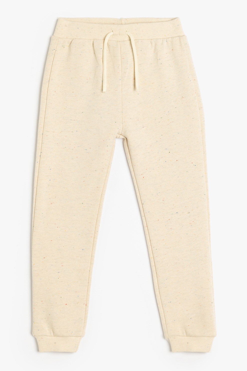 KOTON, Pantaloni de trening din amestec de bumbac cu snur, Bej, 74-80 CM