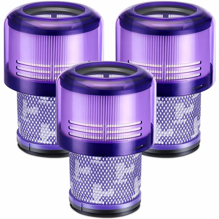 Filtru de aspirator NewEvo® pentru Dyson, 3 bucati, compatibil cu aspiratorul Dyson V11 V15 SV14, Lavabil, Violet - NewEvo