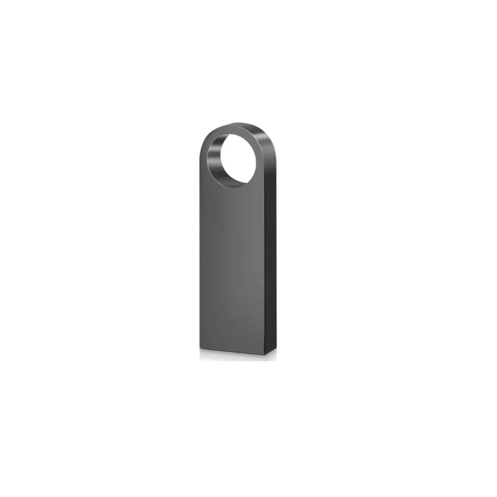 Usb pendrive 16GB mini, Kulcstartó típusú, átviteli sebesség 3.0, vízálló, fémből készült, ütésálló, Szürke színű