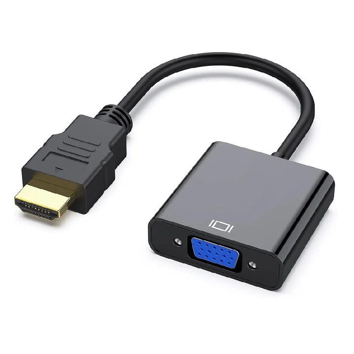 Cablu adaptor HDMI la VGA, cablu d-sub, plug and play