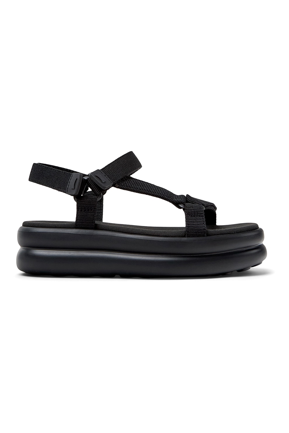 Camper, Sandale flatform cu detalii florale Twins, Negru, 41