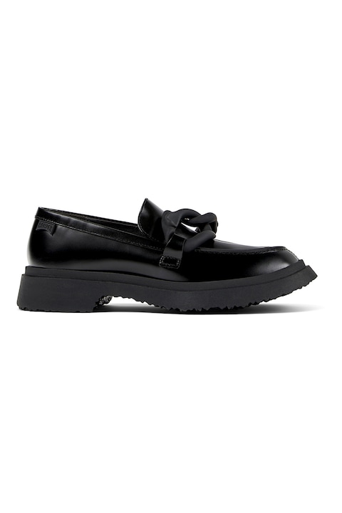 Camper, Pantofi loafer de piele cu detaliu innodat, Negru