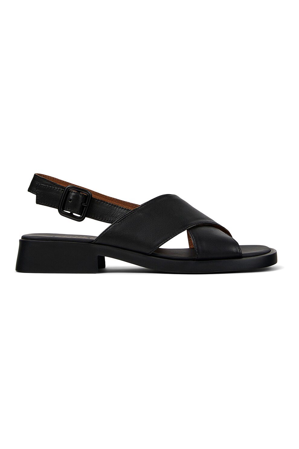 Camper, Sandale slingback de piele Dana, Negru, 35
