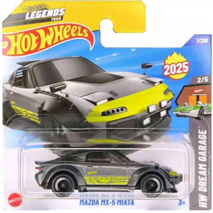 Hot Wheels Diecast Car, 2025 Mazda MX-5 Miata, 1:64