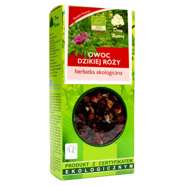 Bio csipkebogyó tea, Dary Natury, 50g