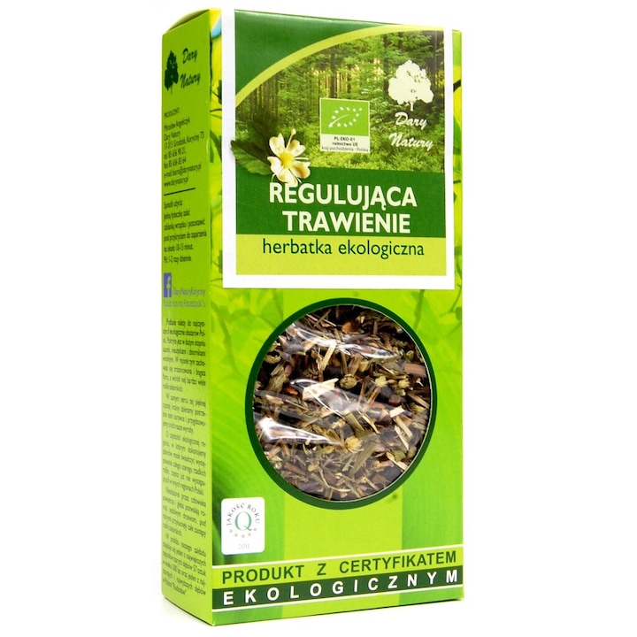 Bio tea az emésztés szabályozására, Dary Natury, 50g