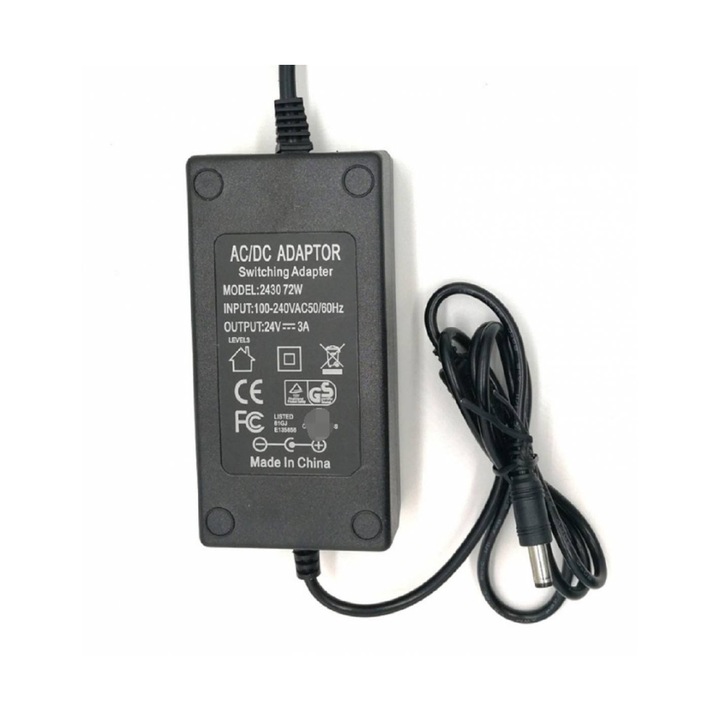 Alimentator 24v/3A cu cablu de alimentare