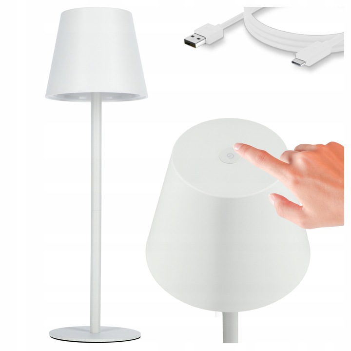 Lampa de birou LED Touch 3 culori Reincarcabil USB Dimmer