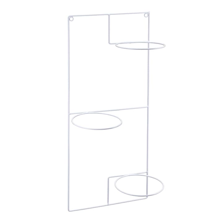 Suport de flori, pandantiv, triplu, metal, 71 cm, alb