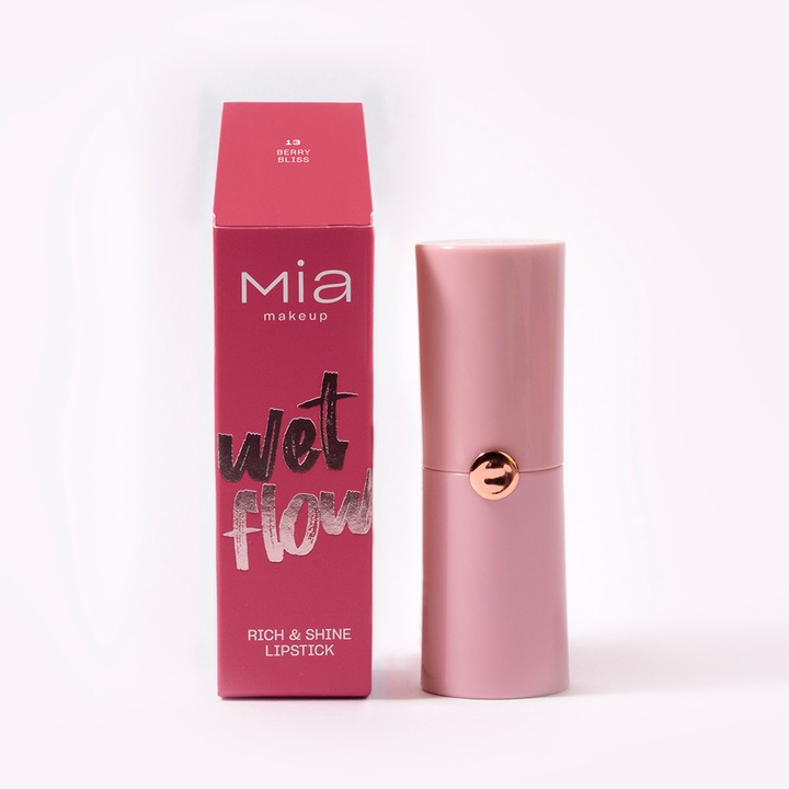 Mia Makeup Wet Flow krémes rúzs, 13 Berry Bliss