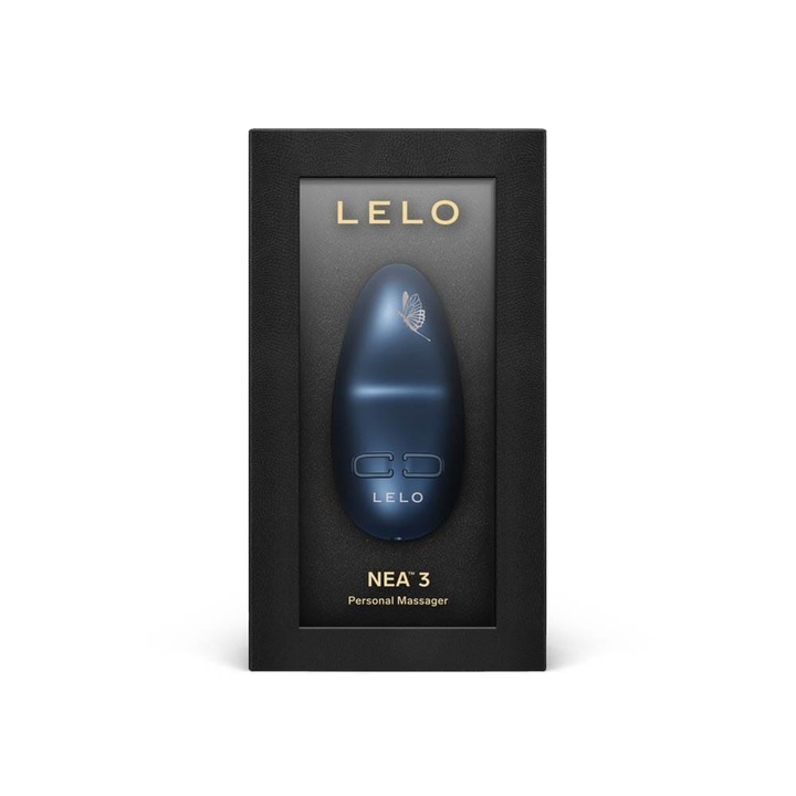 Vibrator, Lelo, albastru, silicon, 10 moduri de vibratie, dimensiuni mici