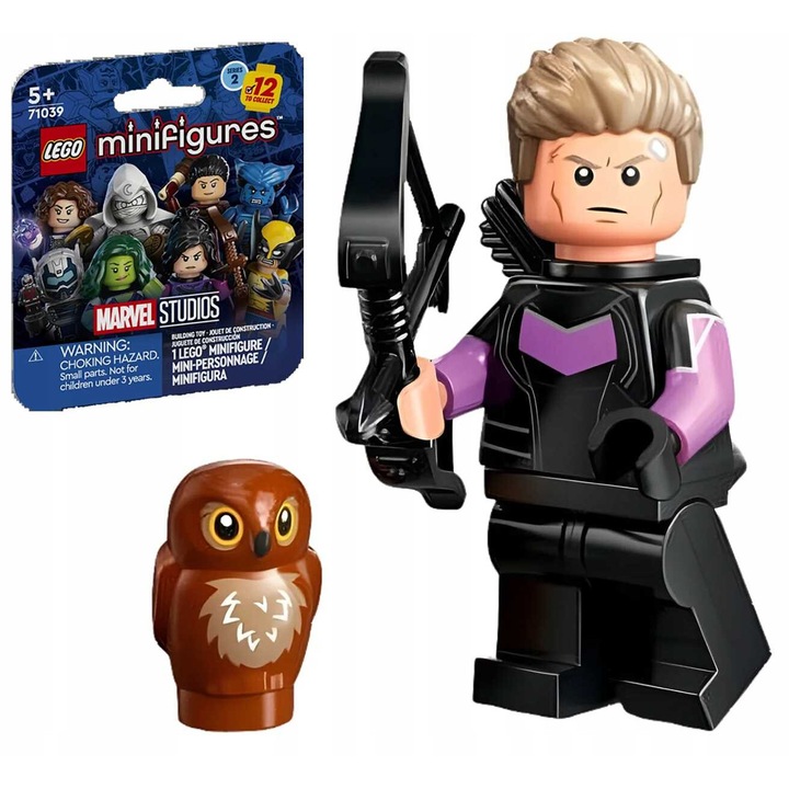 Фигурка LEGO Hawkeye Marvel Series 2, с аксесоари, 71039