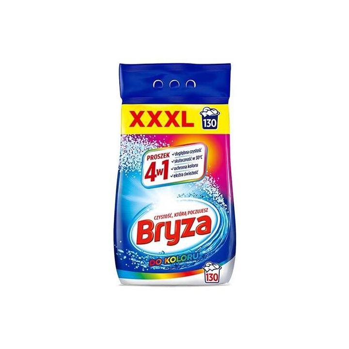 Detergent rufe Bryza, 8,45kg, pentru culori, 130 spalari