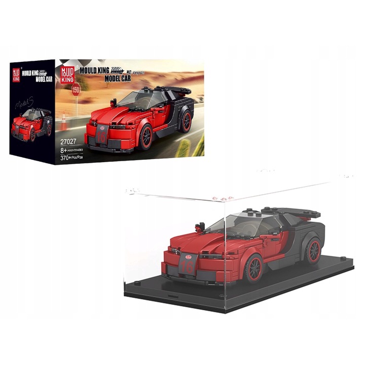 építőkocka Bugatti Veyron Speed Champions Mould King 27027 + Display szett