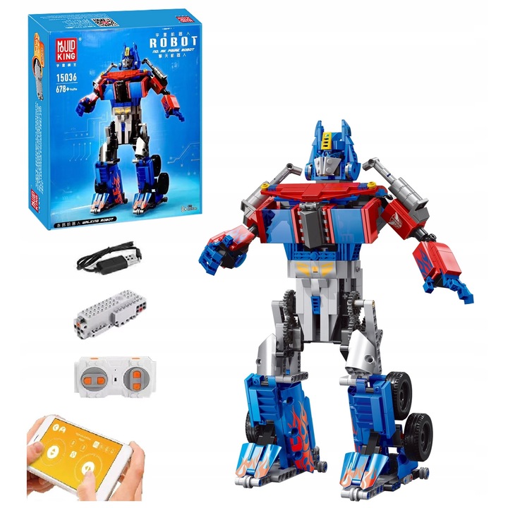 építőkocka készlet Távirányítható ROBOT PRIME Mould King 15036 építőkocka