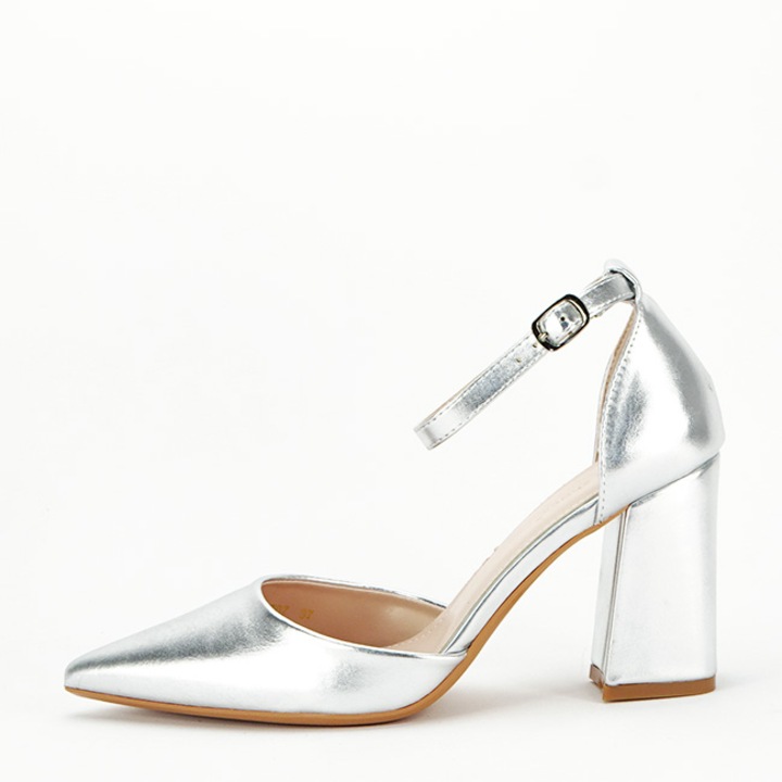 Елегантни сребристи обувки 8707 04 12426, Сребрист