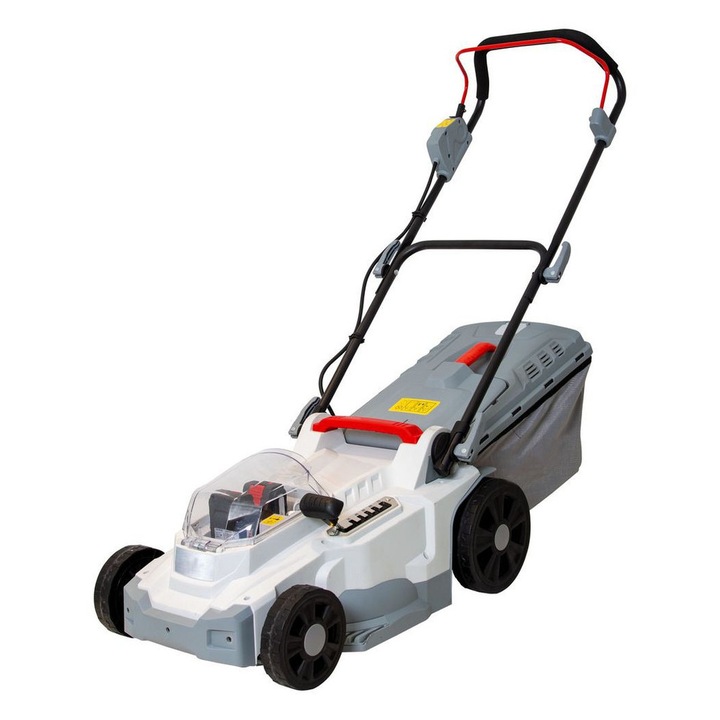 Masina de tuns iarba electrica cu acumulator IKRA CM 22037, 40V, 37cm, inaltime taiere 25-75mm, set cu acumulator 2.5Ah