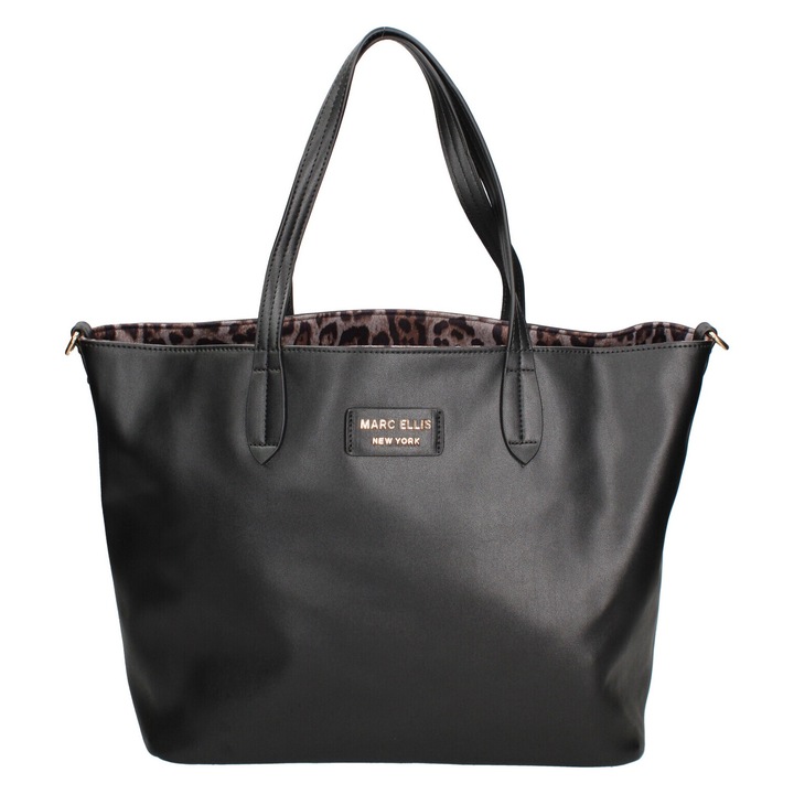 Marc ellis, Geanta shopper de piele ecologica, Negru