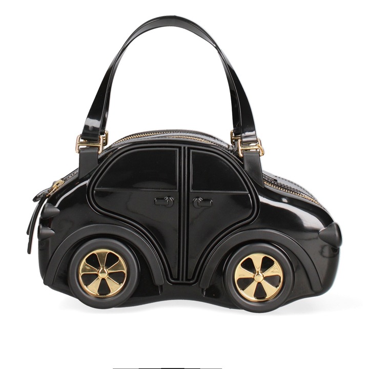 BRACCIALINI, Geanta cu maner si bareta detasabila, Negru