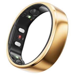 Inel inteligent RingConn Gen 2, Marime 14, monitorizare ritm cardiac, saturatie oxigen, apnee in somn, activitati fizice, IP68, Rose Gold