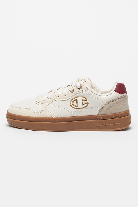 Champion, Annika műbőr sneaker, Bordó/Tópbarna/Krémszín, 38