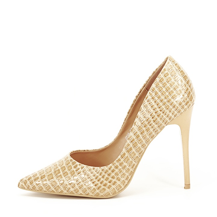 Pantofi bej cu imprimeu Alice 01 Bej 40 EU 40 EU