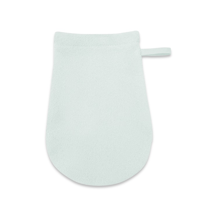 Ръкавица за баня, MimiNu, За бебета, 12x21 см, Сертифициран материал Oeko Tex Standard 100, Мента