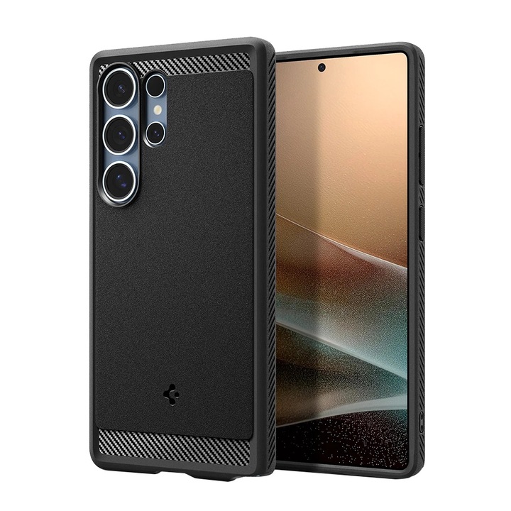 Husa premium pentru Samsung Galaxy S25 Ultra Spigen - Rugged Armor MagSafe - Negru