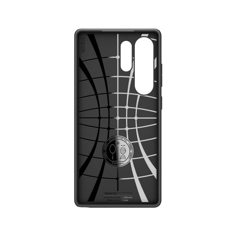Husa Spate Spigen Liquid Air Compatibila Cu Samsung Galaxy S25 Ultra, Materiale Premium, Rezistenta La Socuri, Silicon, Negru