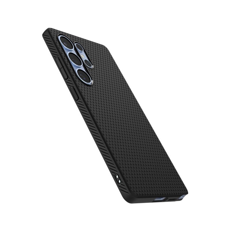 Husa Spate Spigen Liquid Air Compatibila Cu Samsung Galaxy S25 Ultra, Materiale Premium, Rezistenta La Socuri, Silicon, Negru