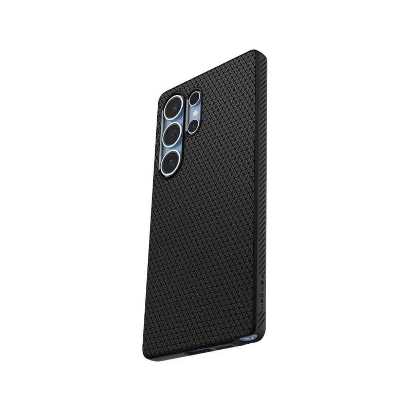 Husa Spate Spigen Liquid Air Compatibila Cu Samsung Galaxy S25 Ultra, Materiale Premium, Rezistenta La Socuri, Silicon, Negru