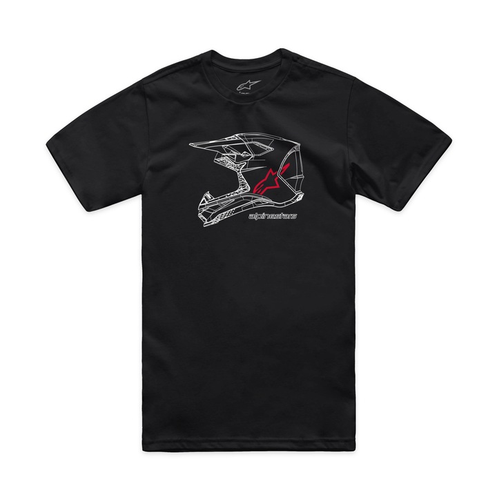 Tricou ALPINESTARS CSF MX HELMET BLK, M
