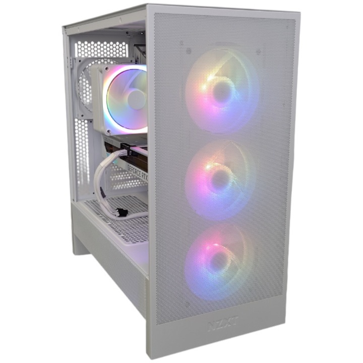 Настолен компютър Gaming A+, AMD Ryzen™ 5 9600X, 32GB DDR5, 2TB SSD, Gigabyte® GeForce RTX™ 4060 Ti 8GB GDDR6, No OS, White