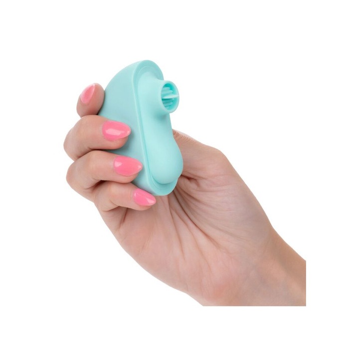 Вибратор Ovation Rave, 7 см, Презареждащ се, 10 скорости на чувствено пулсиращо действие, Ергономично извит