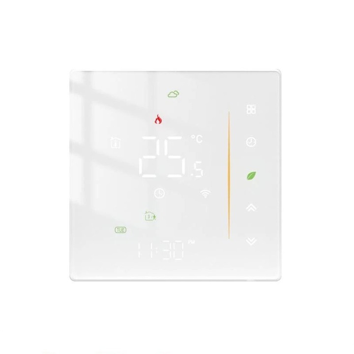 Интелигентен подов термостат/електрически бойлер, Smart, WIFI, Tuya App Control, Wireless, Стенен контакт, Гласово управление Google Home, Alexa @SmartWiz